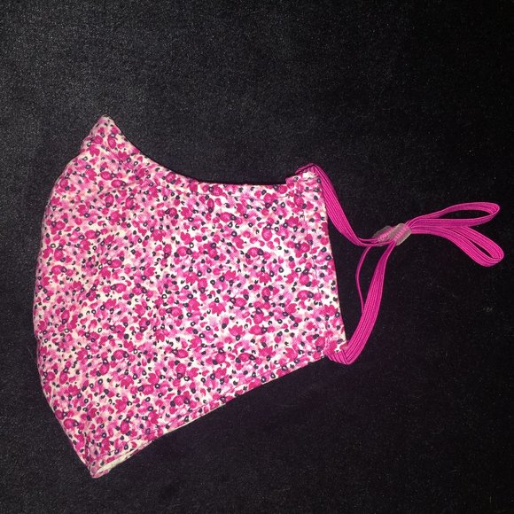 Reusable / Washable Sculpted Mask / Pink Blossom - Picture 3 of 7